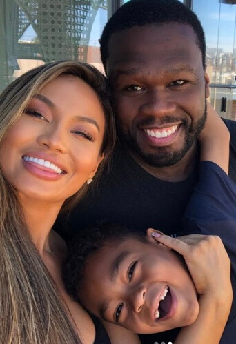 Daphne Joy with her ex-partner 50 Cent and son Sire Jackson